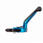 Moxi Foldable 6 Adjustment Clutch and Brake Lever for Motorcycles (Blue)