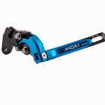 Moxi Foldable 6 Adjustment Clutch and Brake Lever for Motorcycles (Blue)