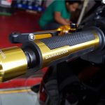 Barracuda Italian Design Handle Grip with Metal Handlebar Ends with Aluminium Insert for Bikes and Motorcycle